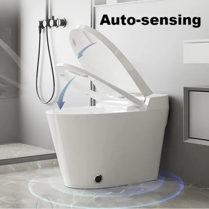Auto-sensing 029 Smart Bidet Toilet Automatic Flushing Heated Seat Tankless Design Suitable for Hotels Apartments Projects