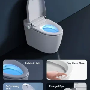 Detail 090 Smart Toilet with Remote Control, Heated Seat, and Night Light Function