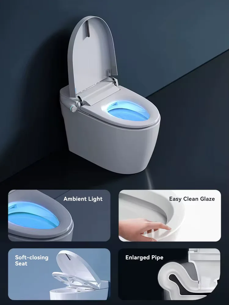 Detail 090 Smart Toilet with Remote Control, Heated Seat, and Night Light Function
