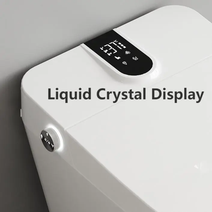 Liquid Crystal Display 029 Smart Bidet Toilet Automatic Flushing Heated Seat Tankless Design Suitable for Hotels Apartments Projects