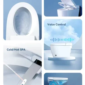 Detail 2 090 Smart Toilet with Remote Control, Heated Seat, and Night Light Function