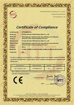 Mirror CE Certificate