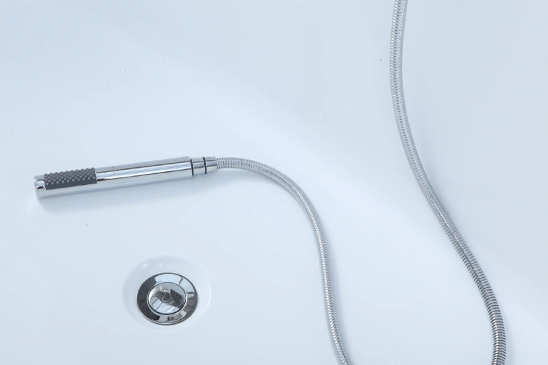 Inner OMQ-91724 Classic Freestanding Soaking Bathtub Sleek White Acrylic Easy to Maintain and Install