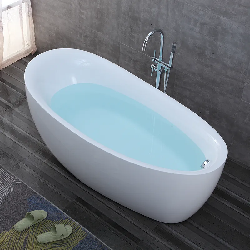 OMQ-91725 Freestanding Acrylic Bath Tub Spacious Interior Comfort Curve Backrest for Full-Body Relaxation 1 OMQ-91725 Freestanding Acrylic Bath Tub Spacious Interior Comfort Curve Backrest for Full-Body Relaxation 1