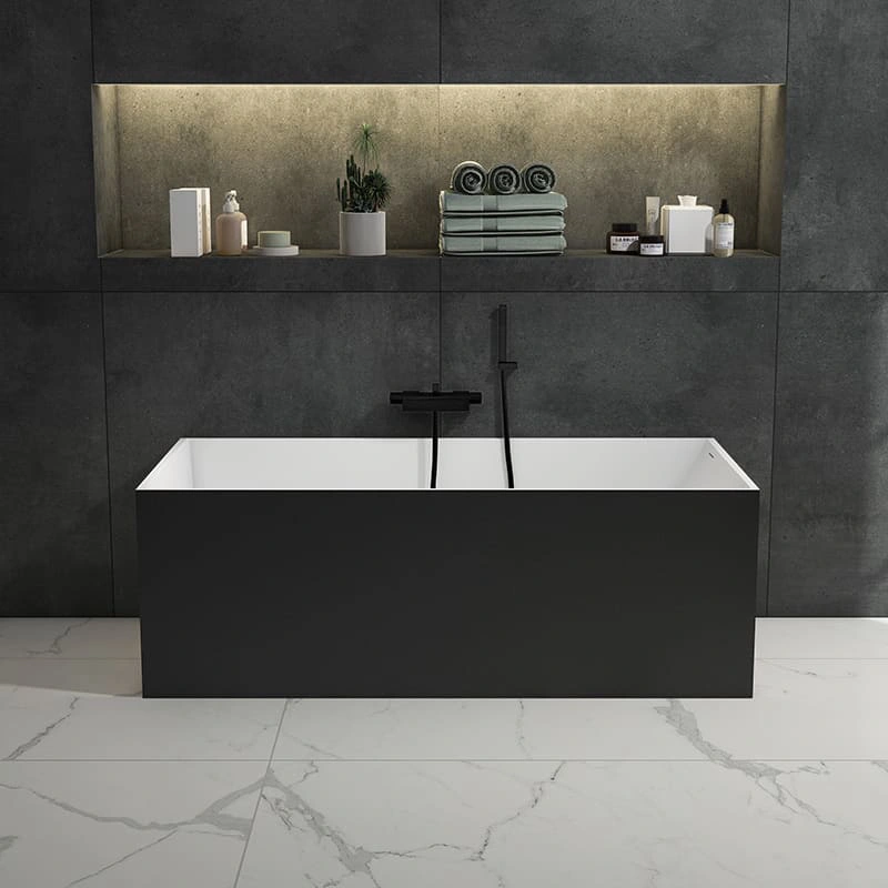 DG815 Artificial Stone Soaking Tub Seamless One-Piece Design Durable and Easy to Maintain
