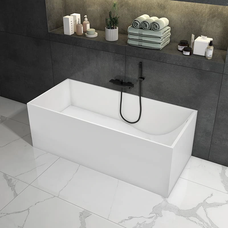 Modern DG815 Artificial Stone Soaking Tub Seamless One-Piece Design Durable and Easy to Maintain