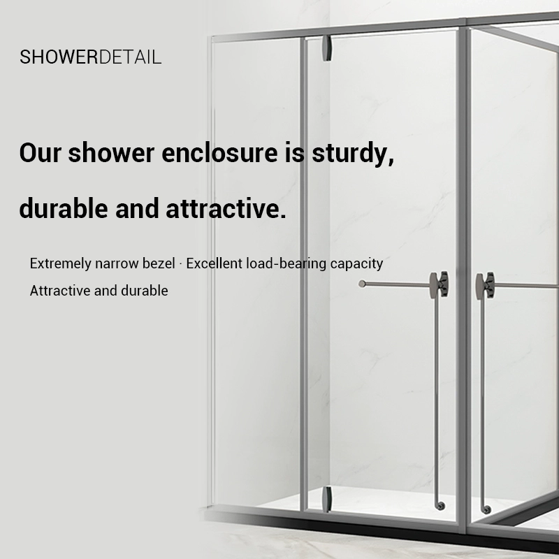 F-832 Framed Double Rotating Shower Enclosure — 10mm tempered clear glass, matte black frame, sturdy and durable, exquisite appearance. F-832 Framed Double Rotating Shower Enclosure — 10mm tempered clear glass, matte black frame, sturdy and durable, exquisite appearance.