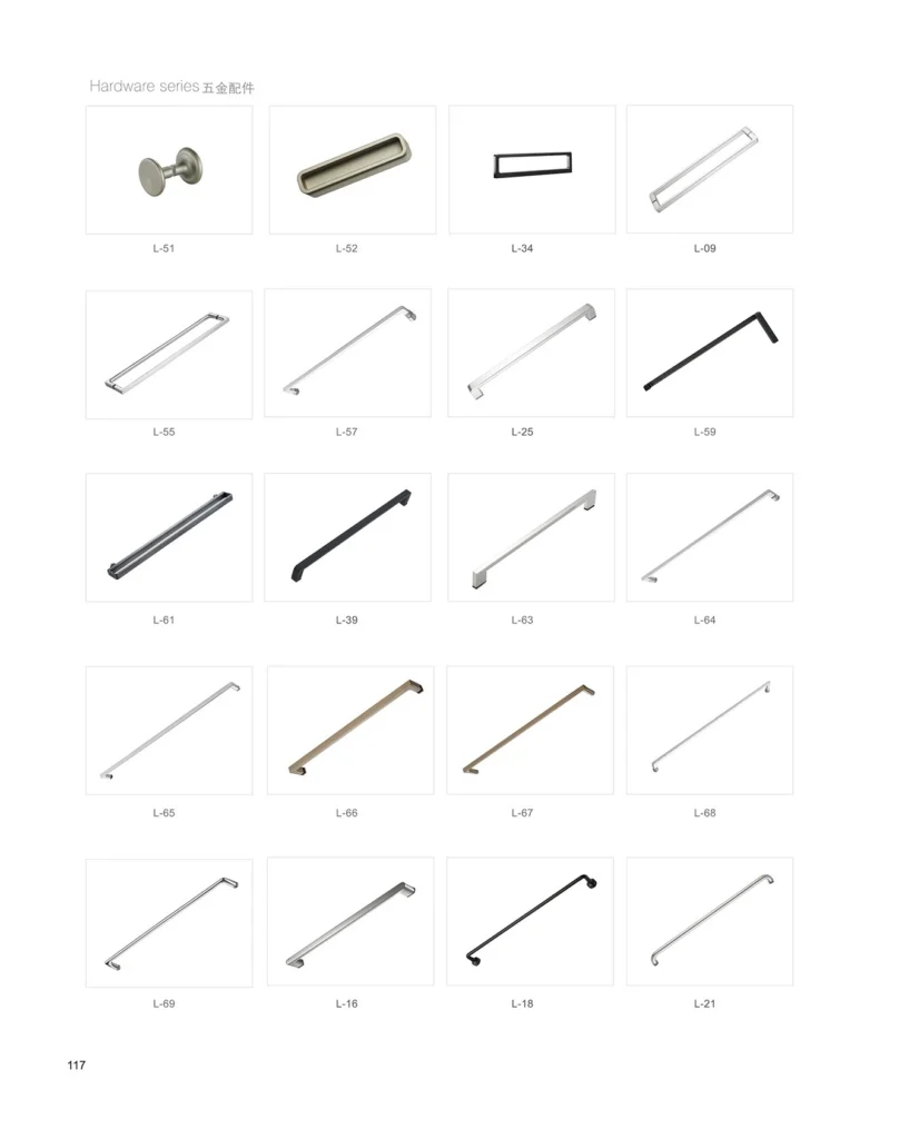 We can customize shower door handles in various styles.