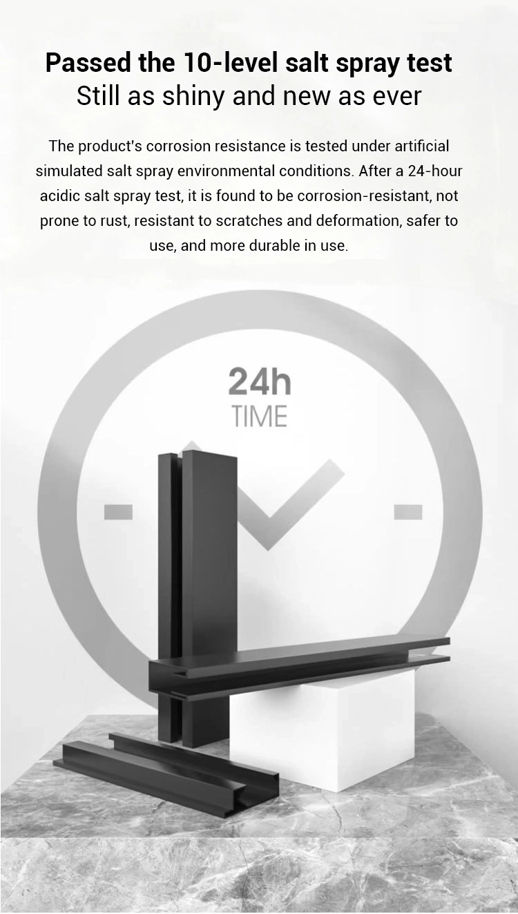 Shower hardware with advanced corrosion-resistant finish proven by 10-level salt spray and 24-hour acidic fog testing, maintaining long-lasting shine and protection against rust.