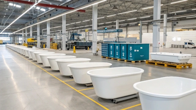 digital bathtub material logistics system ensuring predictable supply and ROI control
