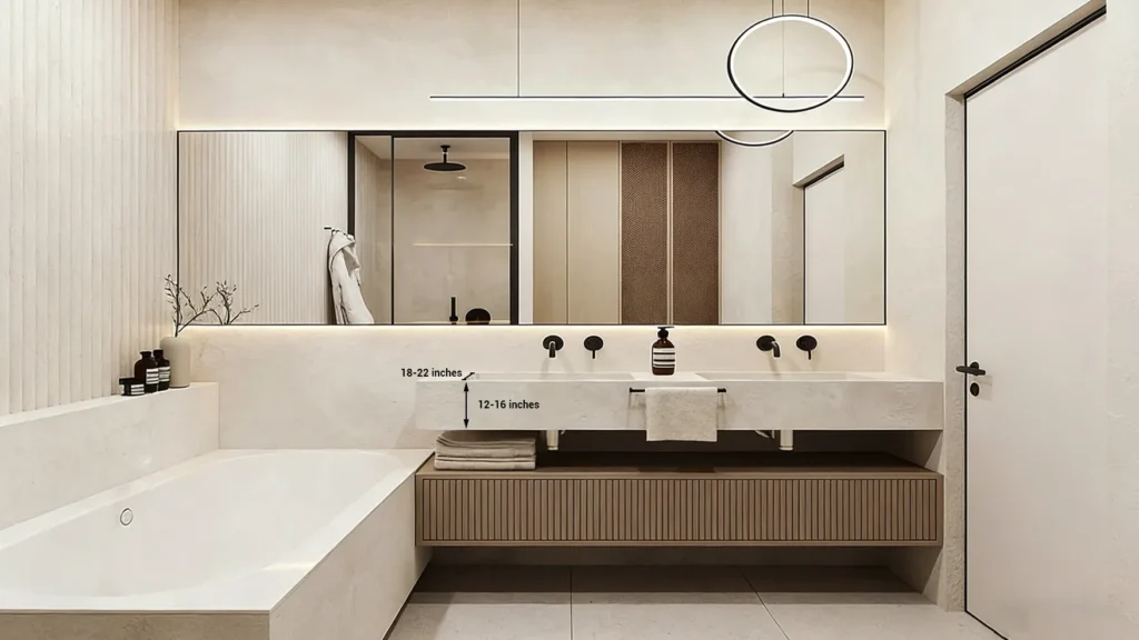 Undermount bathroom sinks in popular bulk sizes 18–22 inches wide and 12–16 inches deep, fitting standard vanities for hotels and large projects.