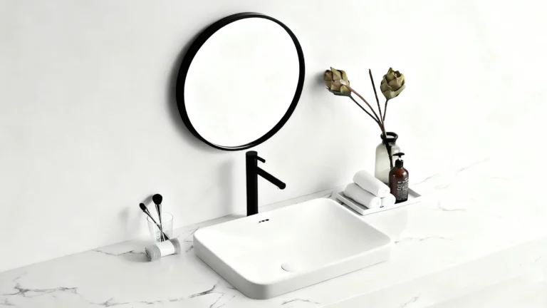 How to minimize guest impact from a clogged bathroom sink?