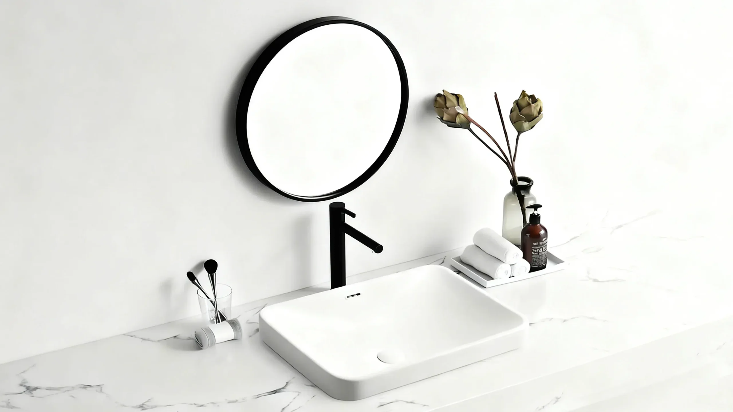 How to minimize guest impact from a clogged bathroom sink?