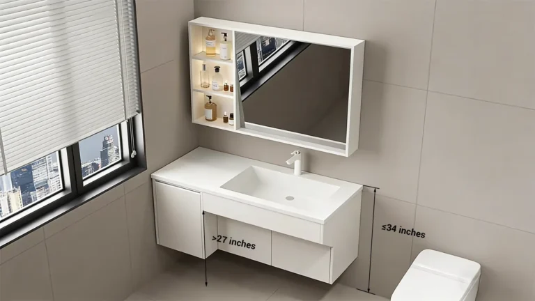 Learn the standard ADA bathroom sink height for accessibility, ensuring comfort and compliance in homes, hotels, and public facilities.