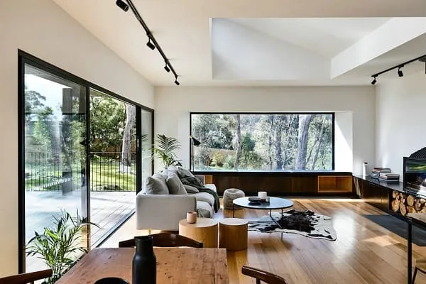 Aluminium Glass Swing Door with Sidelights Manufacturer