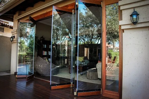 Brown Powder Coated Bifold Doors
