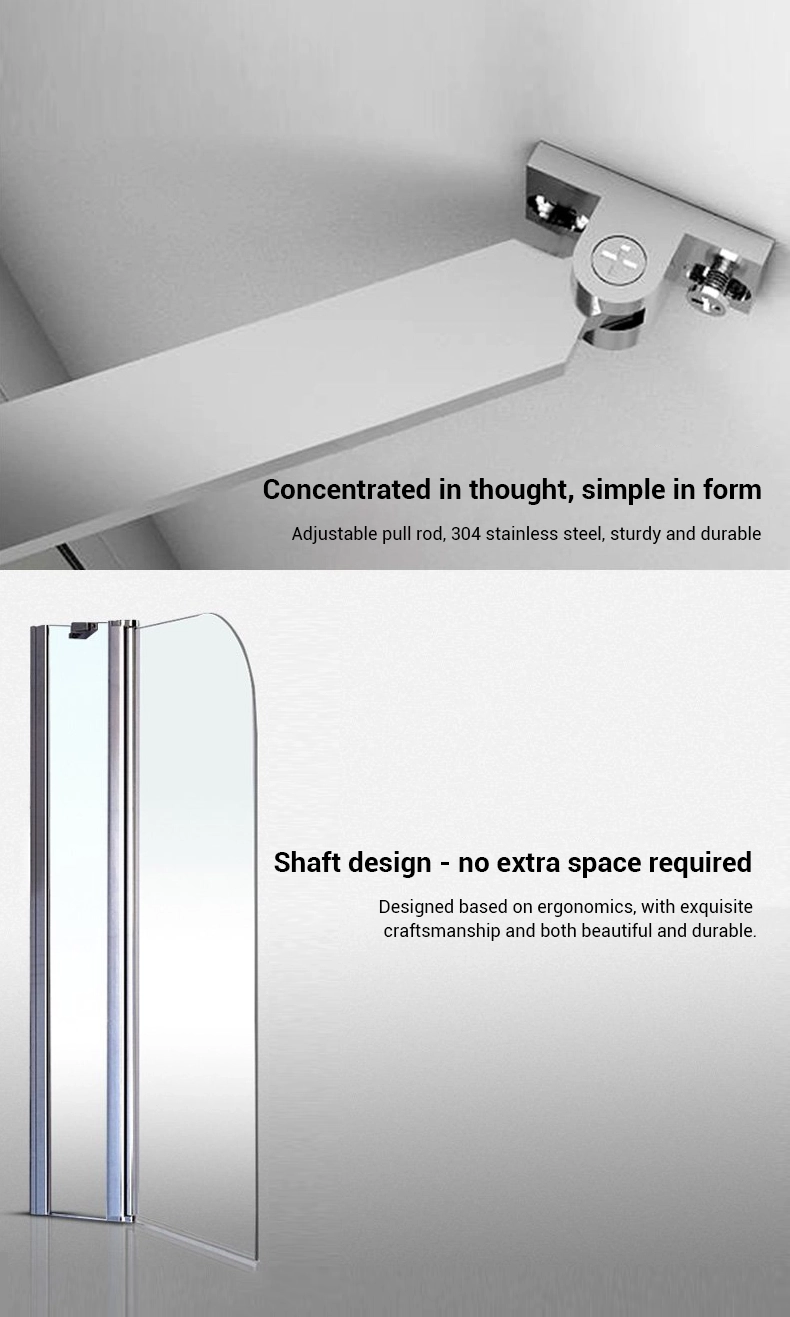 Stable fixed-wall installation with reinforced wall design and strong mounting for solid, wobble-free shower screen performance.