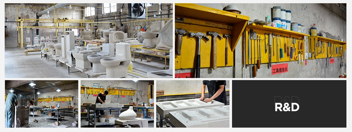 Inside view of 1280 degree tunnel kiln at George Buildings toilet factory Foshan