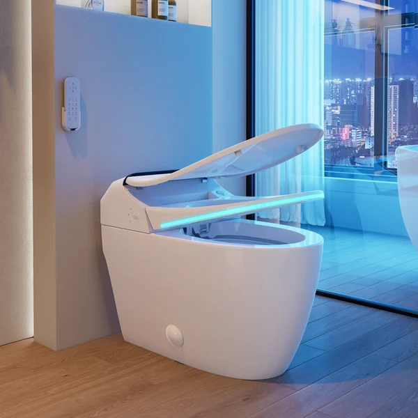 Electronic Water Closet with Heated Seat and Warm Air Dryer