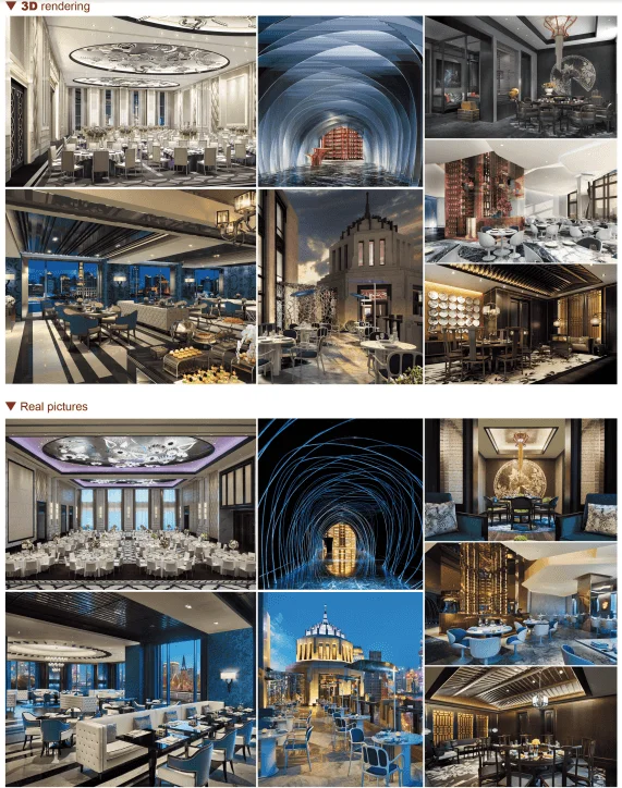 High-end hospitality bathroom vanity with durable quartz countertop manufactured for a luxury business hotel in China.