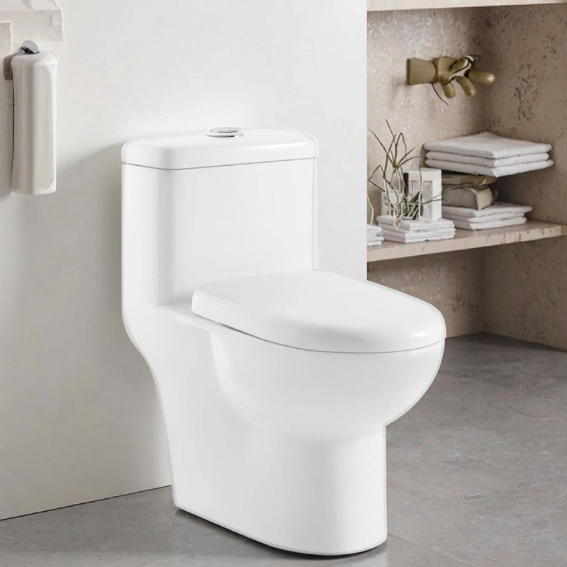 S-Trap 300mm/400mm One Piece Ceramic Toilet Factory