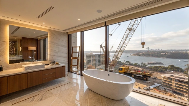 Contemporary hotel bathroom with clean lines, integrated bathtub, and minimalist finishes representing modern European hospitality design trends.