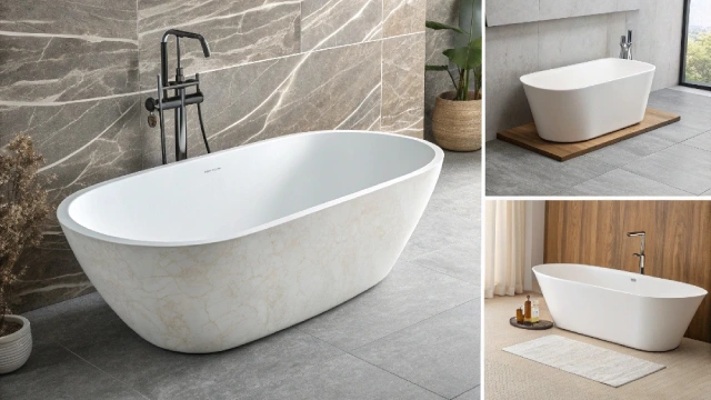 hotel bathtub materials comparison for long-term TCO performance