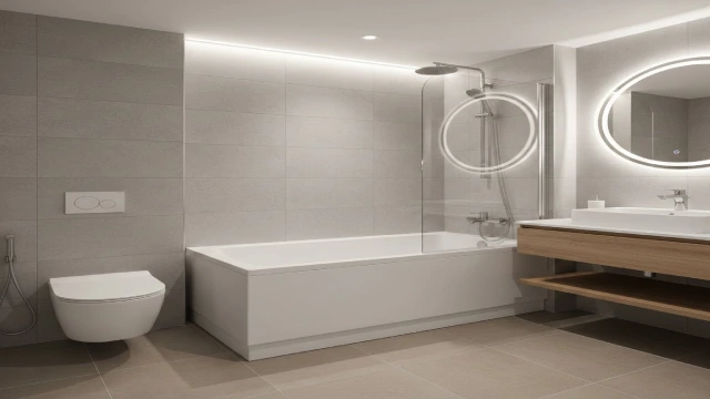 Back-to-wall bathtub design improving hygiene and buildability in hotel bathrooms