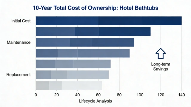 10-year total cost of ownership comparison of hotel bathtub materials