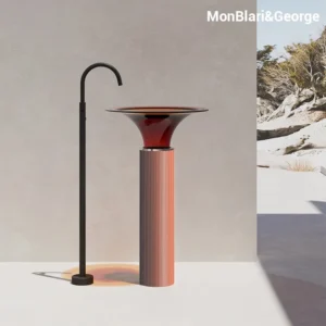 Monblari Spring Series SP-Z0861 Luxury Bathroom Freestanding Wash Basin with Resin Sink Vessel