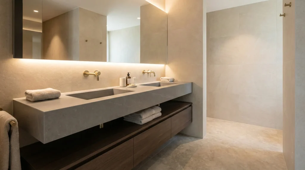 What is an integrated sink countertop?