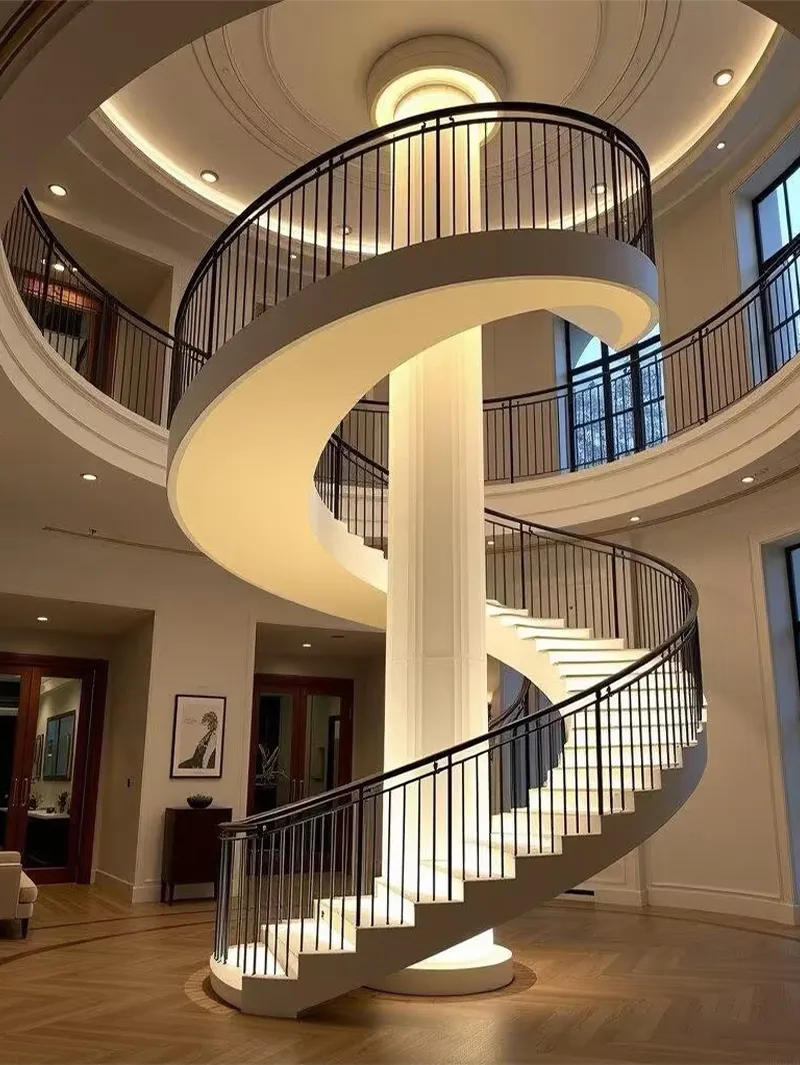 Spiral Staircase LED Detail