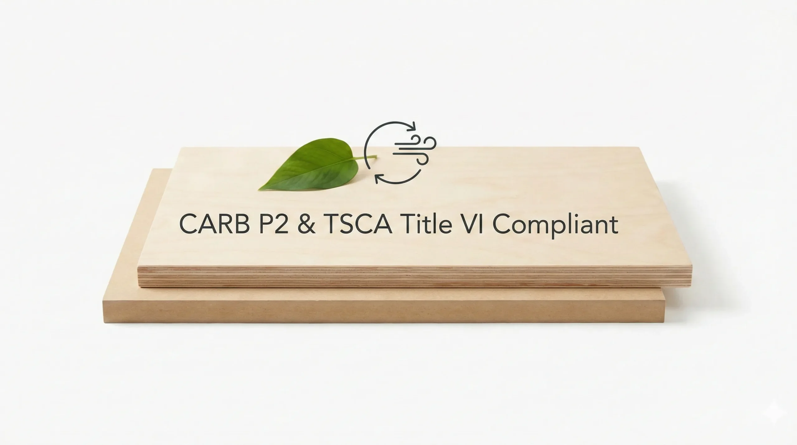 CARB Phase 2 and EPA TSCA Title VI certified plywood for low formaldehyde emissions