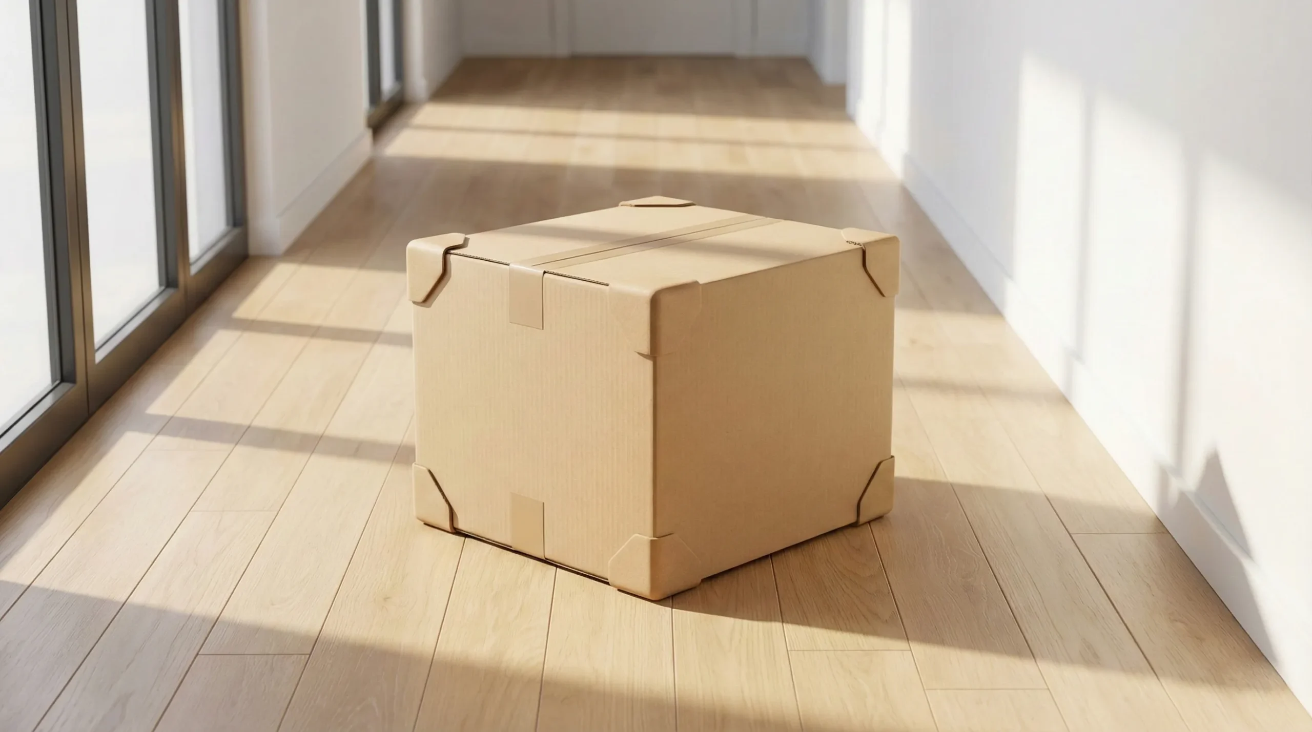 Reinforced bathroom vanity packaging tested to ISTA 3A drop-test standards