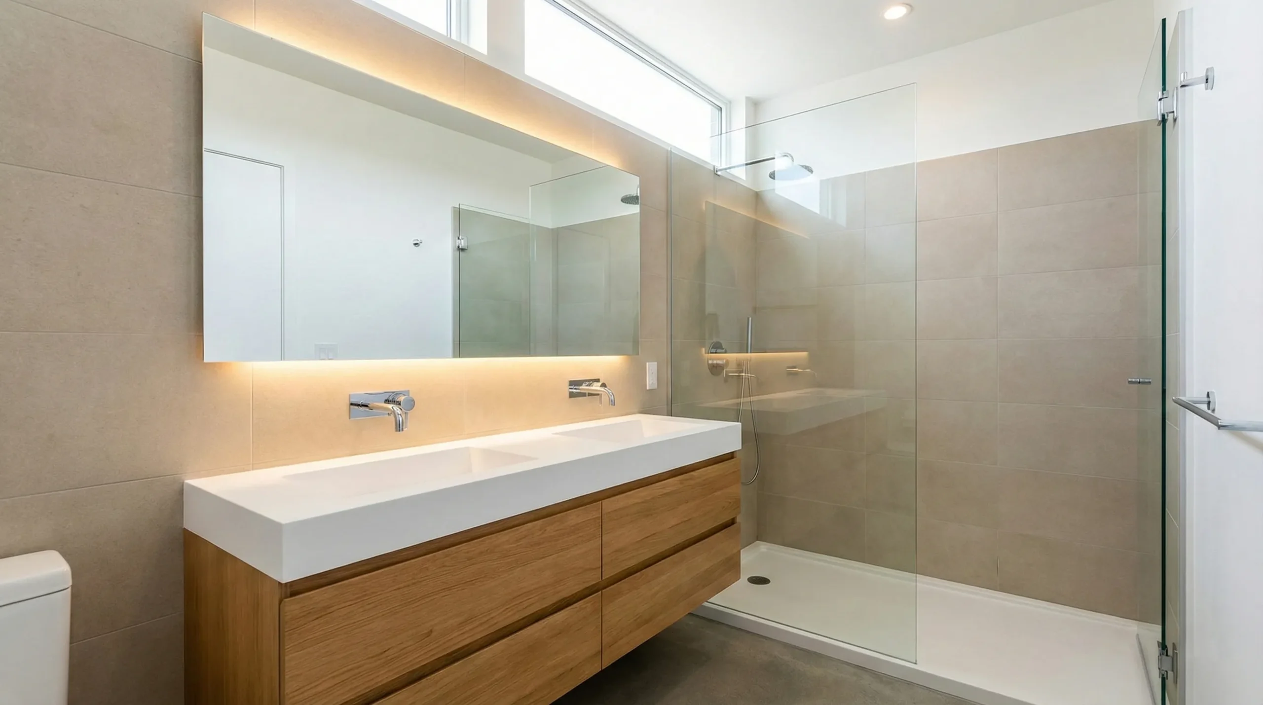 Apartment bathroom vanity for multi-family housing projects