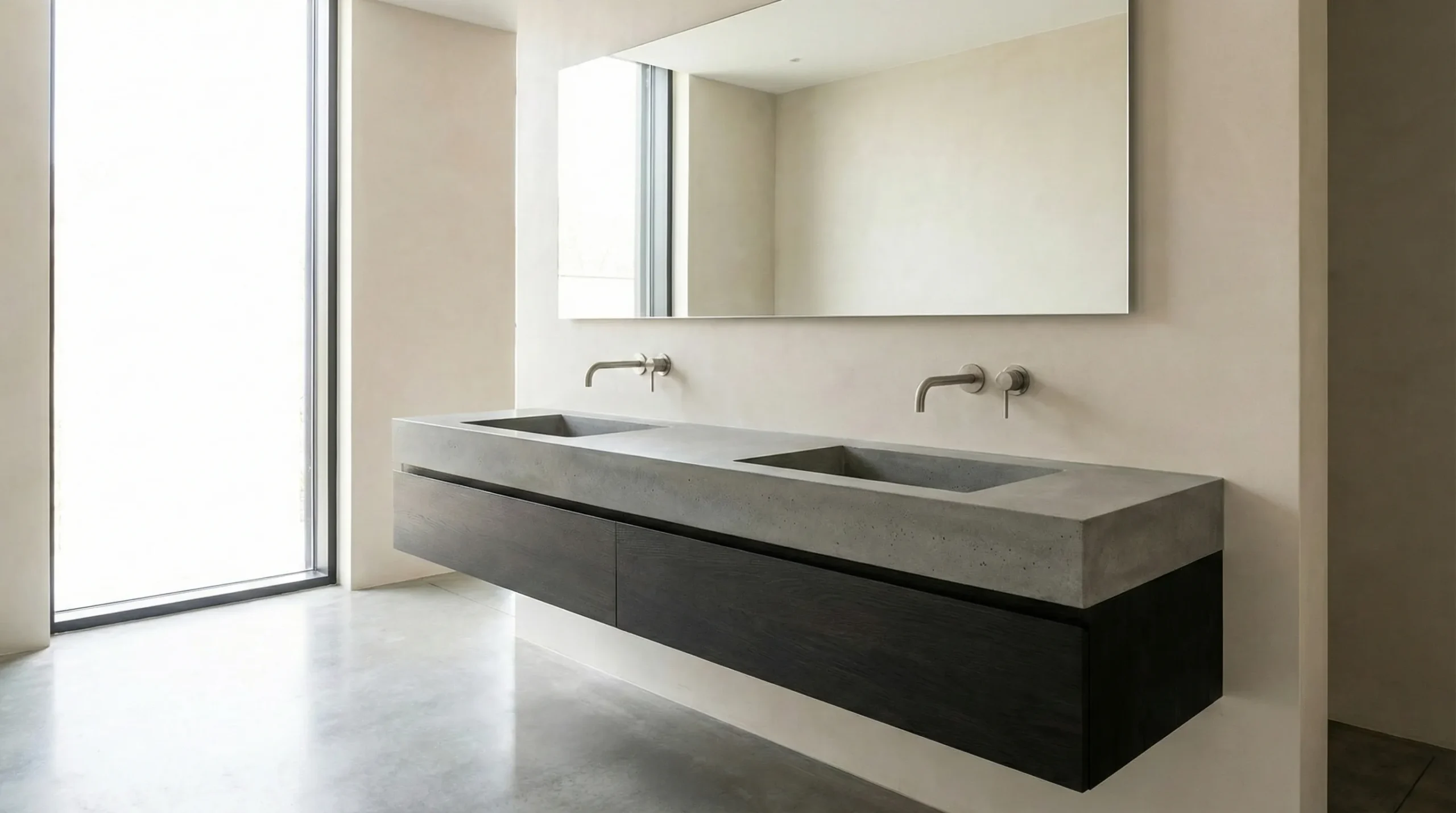 Durable bathroom vanity designed to withstand heavy daily use