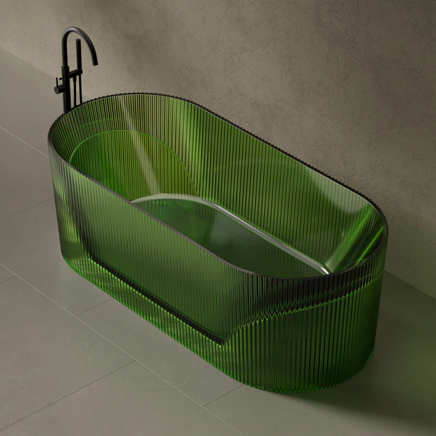 White Resin Tub
