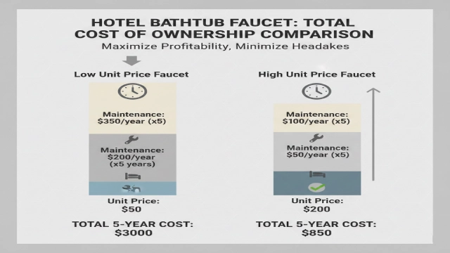 Total cost of ownership comparison for bathtub faucet decisions in hotel projects