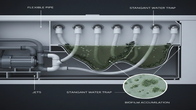 how to clean a jetted whirlpool tub becomes a long-term risk when internal plumbing traps stagnant water and biofilm