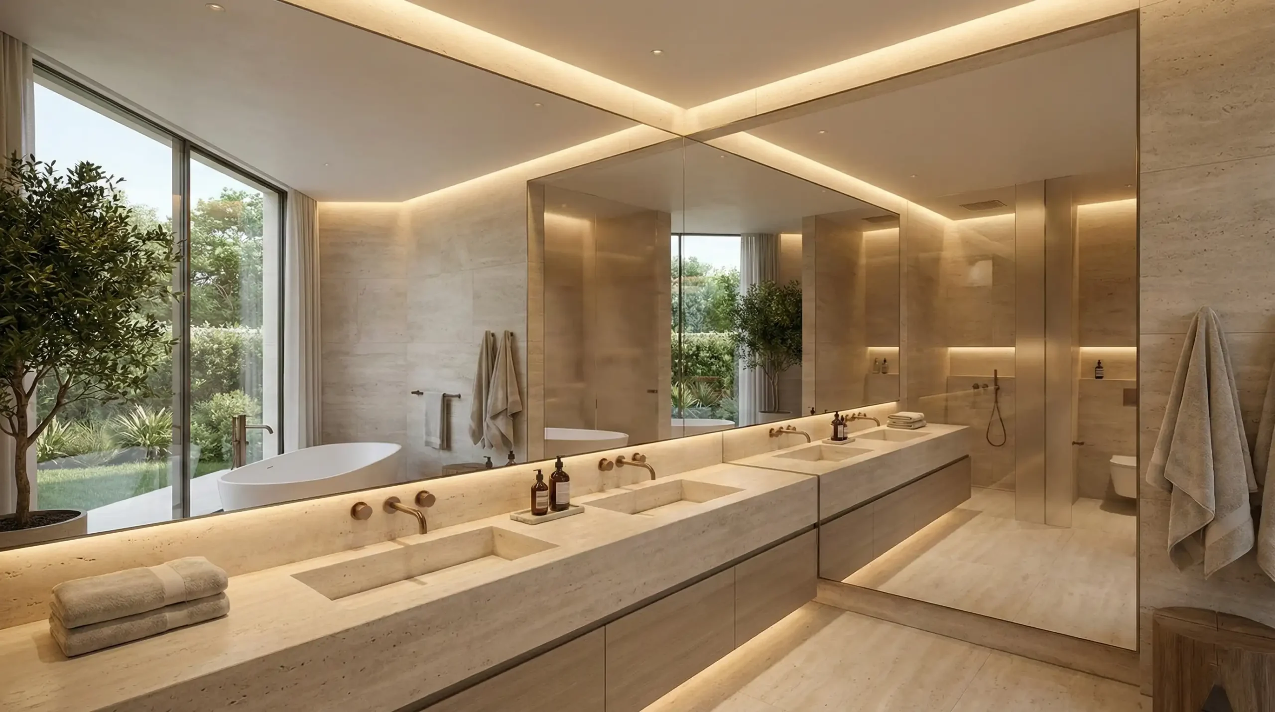 One Large Or Two Small Mirrors For Double Vanity?