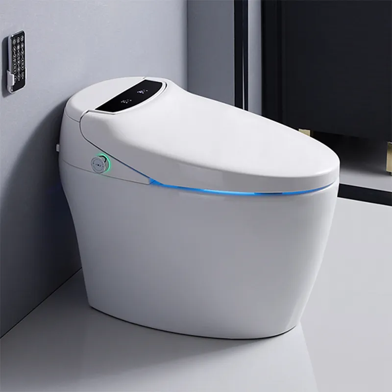 32A Commercial-Grade One-piece Floor-mounted Smart Toilet for Hotel Bathroom Projects 32A Commercial-Grade One-piece Floor-mounted Smart Toilet for Hotel Bathroom Projects