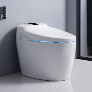 33A White Freestanding Bathroom Smart Intelligent Toilet with Touchless Operation for Resort Project
