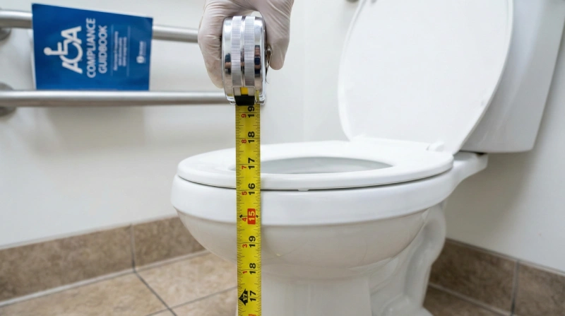 how to measure ada toilet height from finished floor to toilet seat