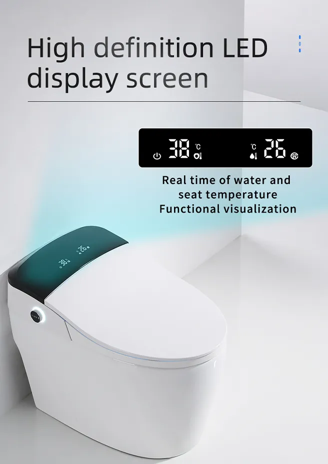 i3 Tankless Electric Smart Toilet with Seat Heating and Warm Air Drying for Bathroom and WC 4