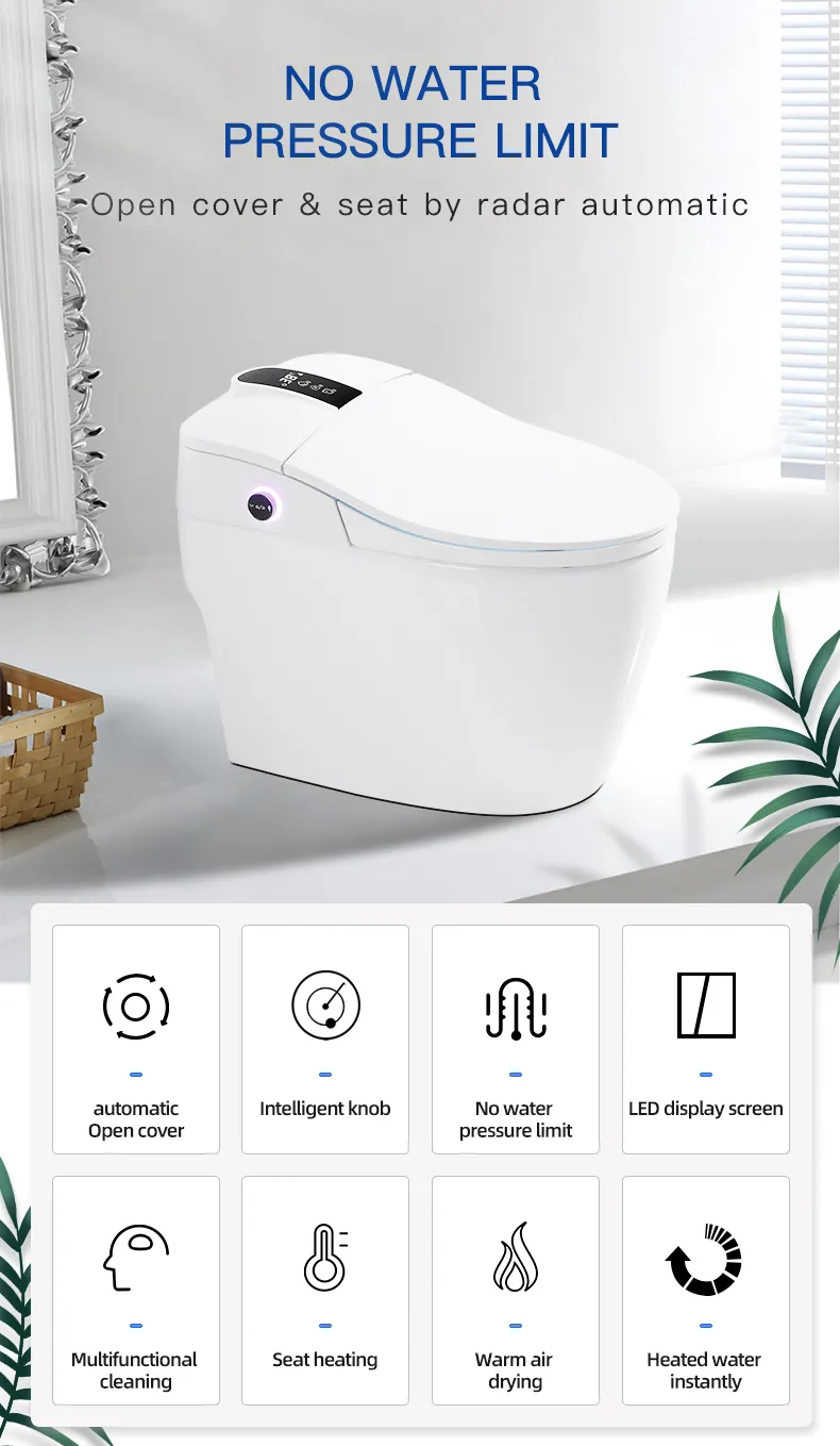 i5 Freestanding Advanced Smart Toilet with Intelligent Cleaning Methods and Instant Heated Seat 3