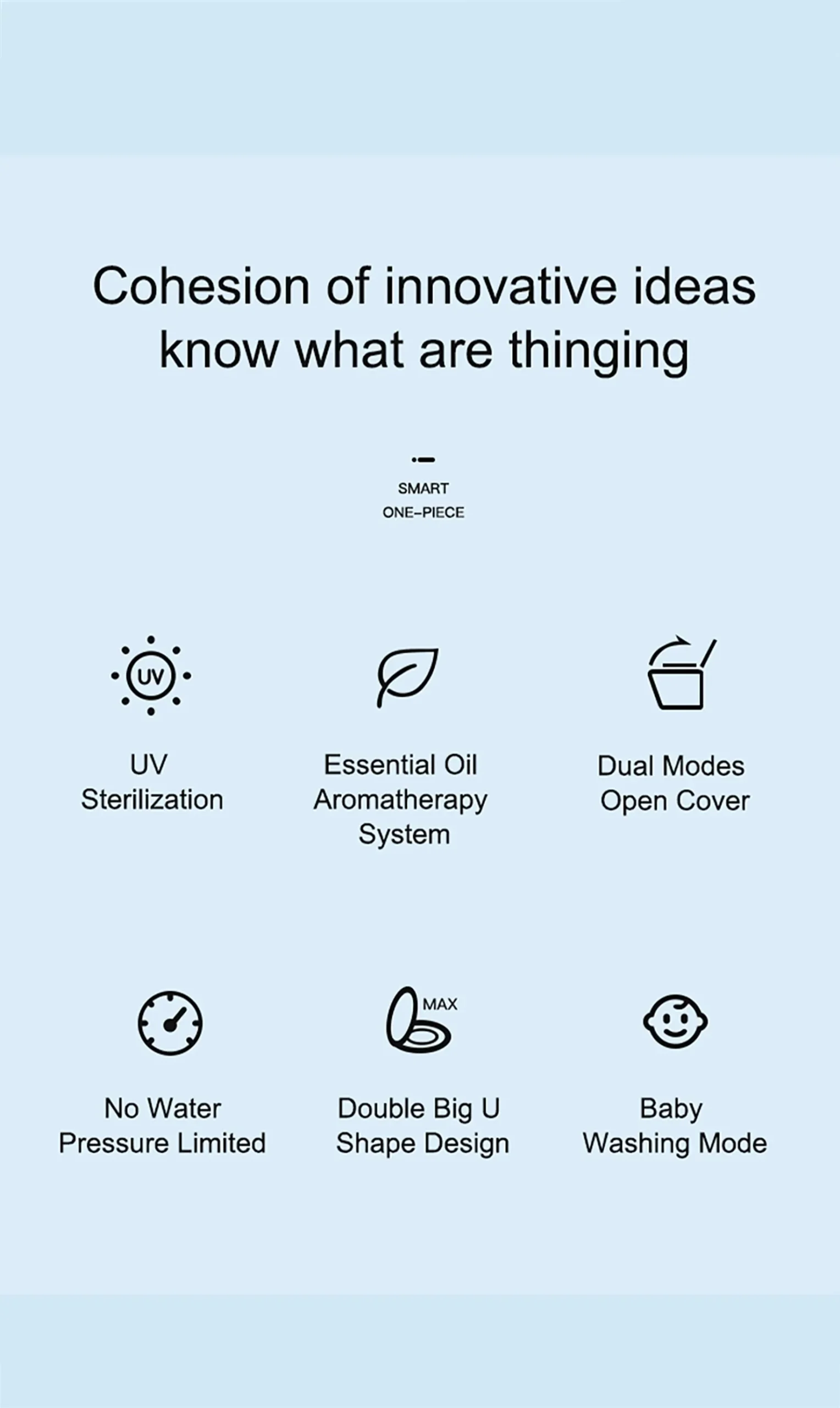 G5 Freestanding One-piece Smart Toilet with Warm Air Drying and Aromatherapy Deodorization 18