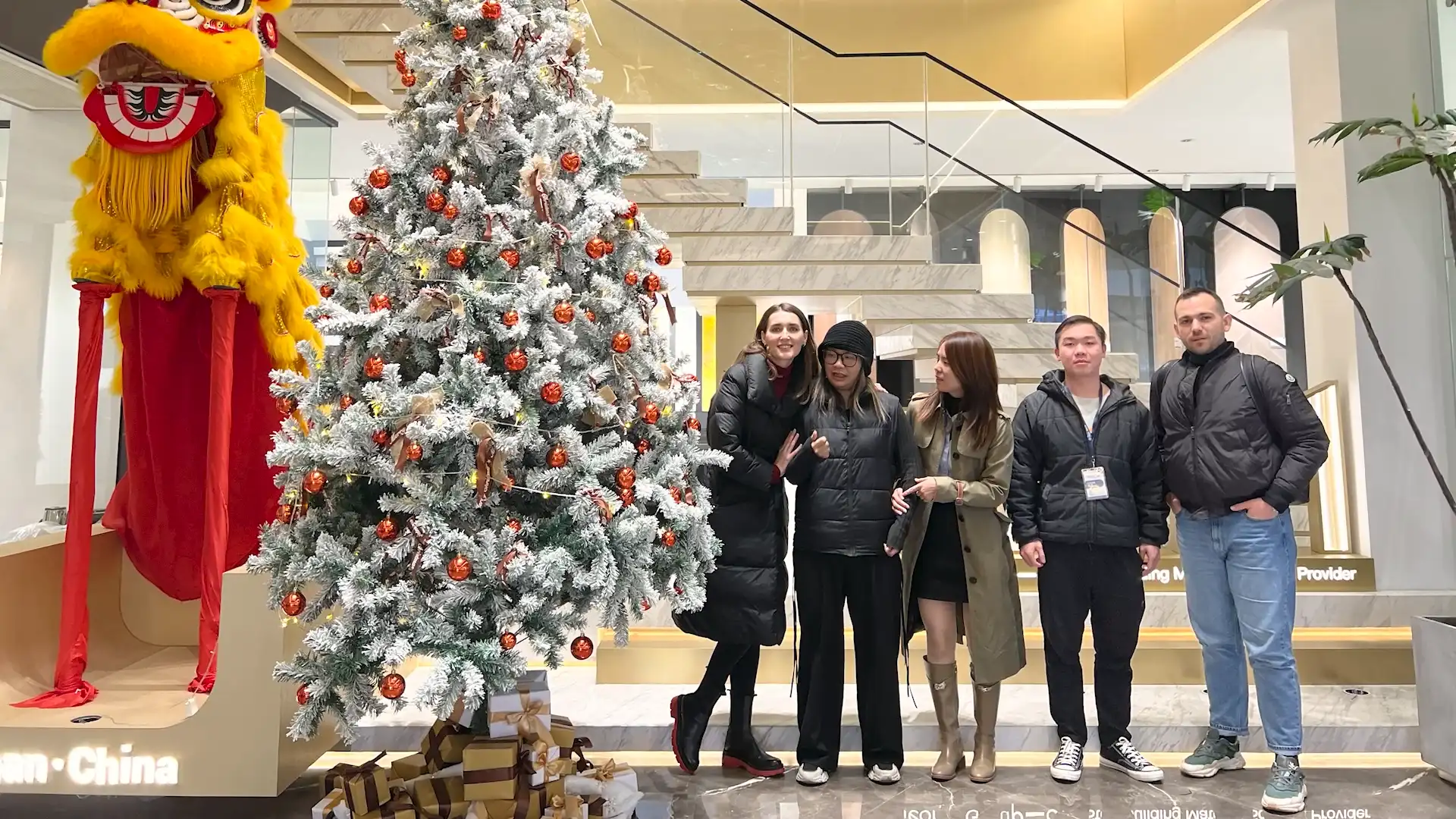 On-site delivery of bespoke bathroom cabinets for resort projects