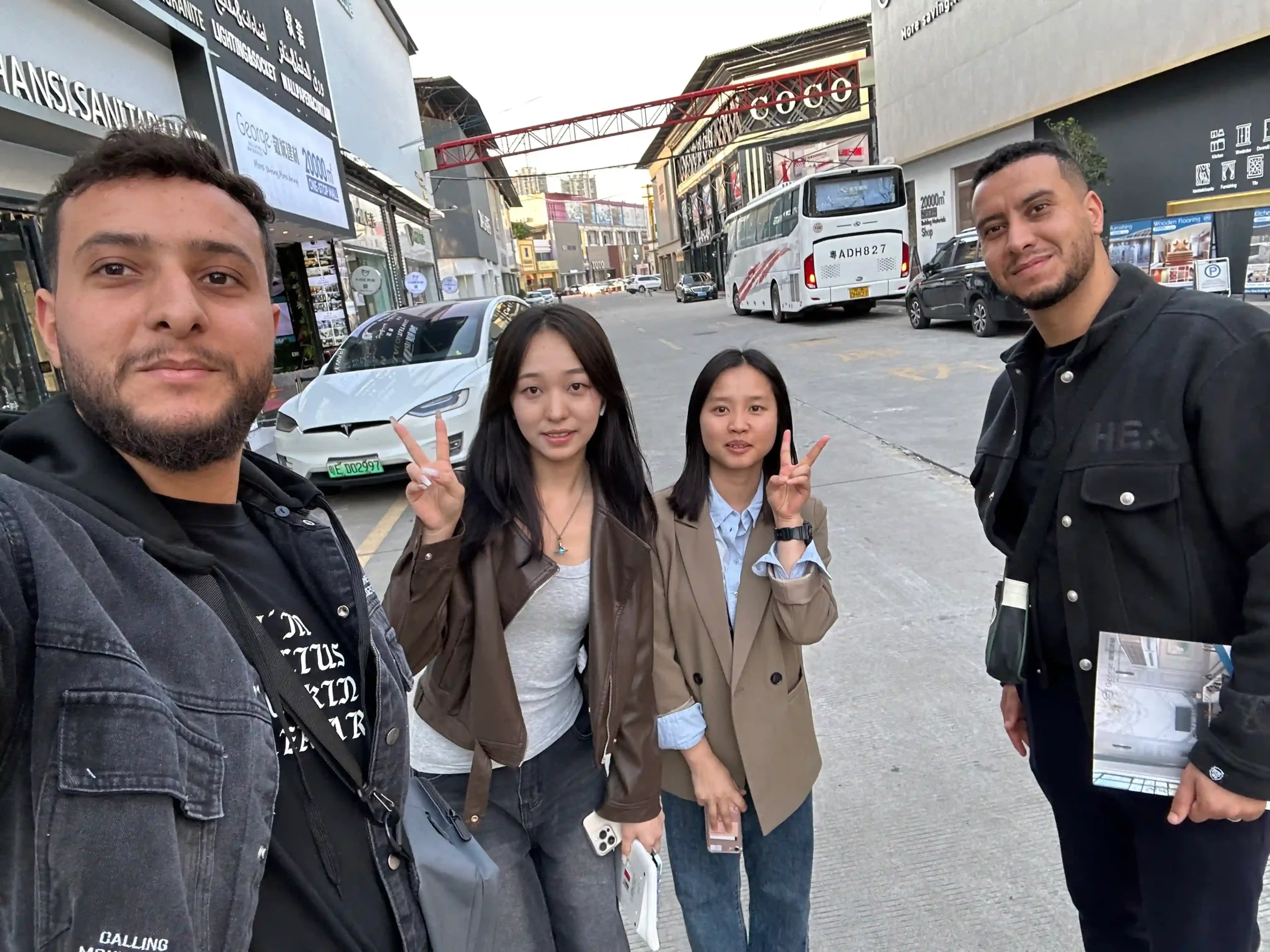 On-site photo of luxury bathroom fixtures in global engineering project