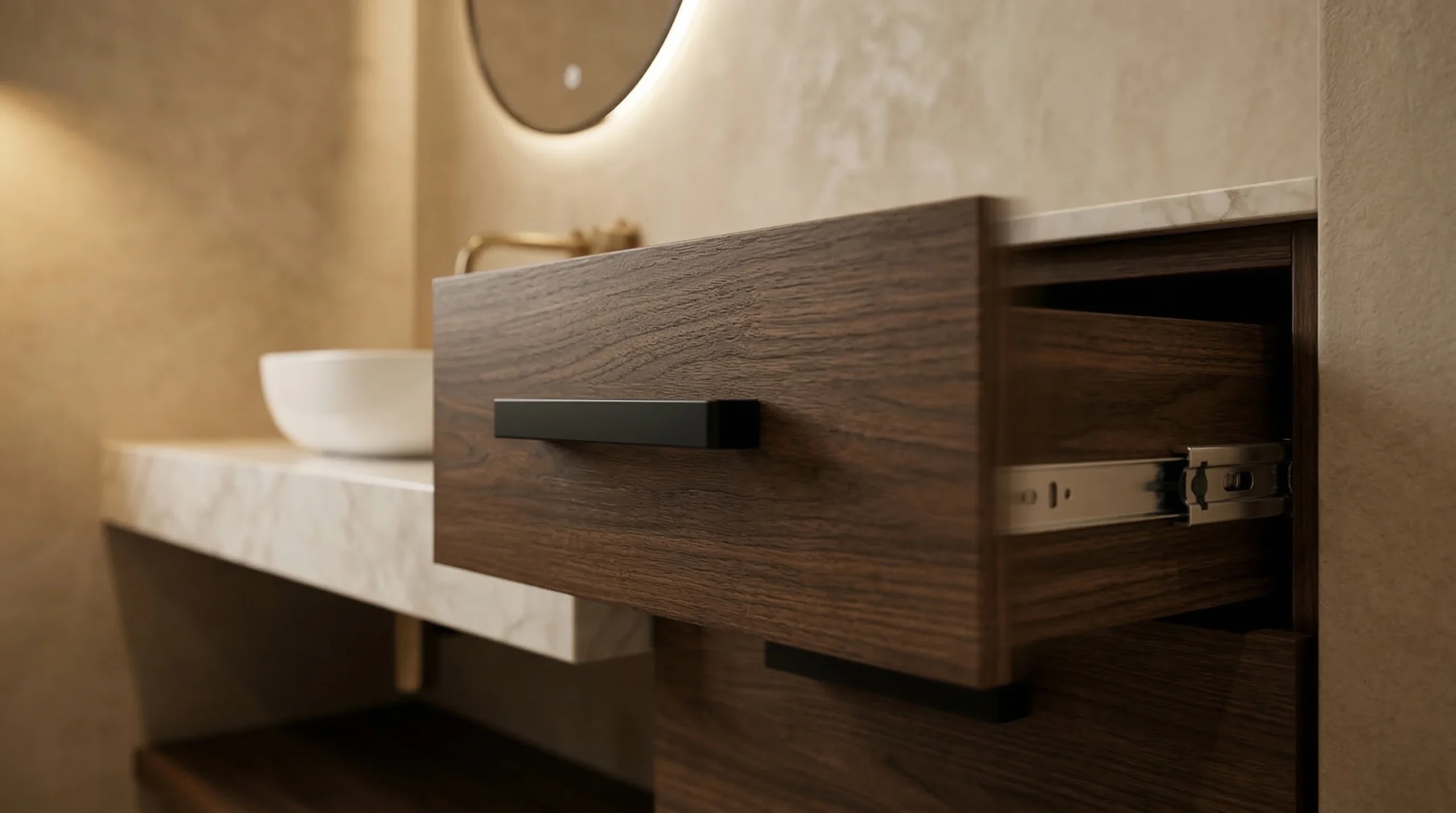 100,000-Cycle Heavy Duty Hardware for Commercial Bathroom Vanities