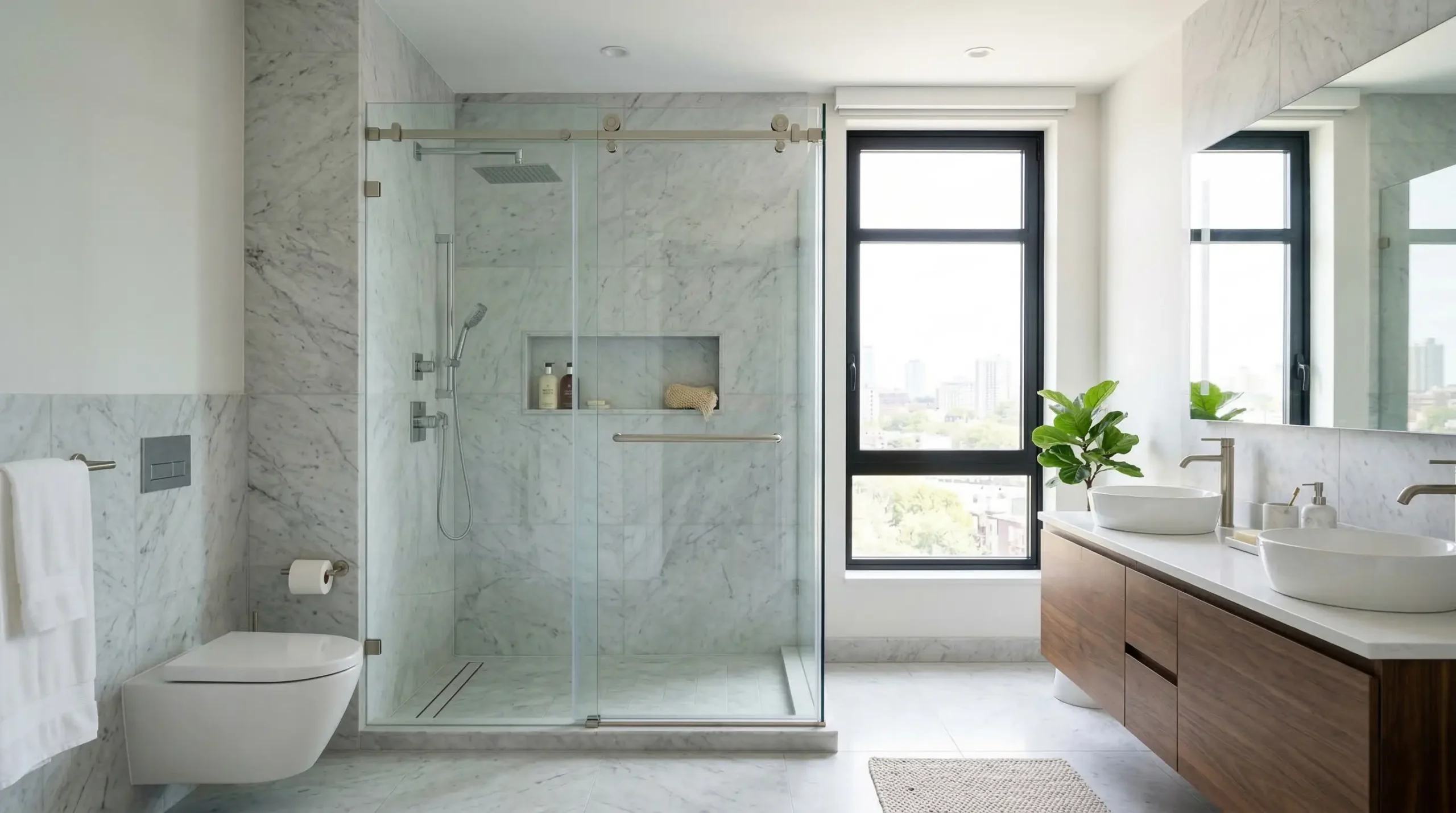 Certified shower door manufacturer facility overview for hotel and resort projects